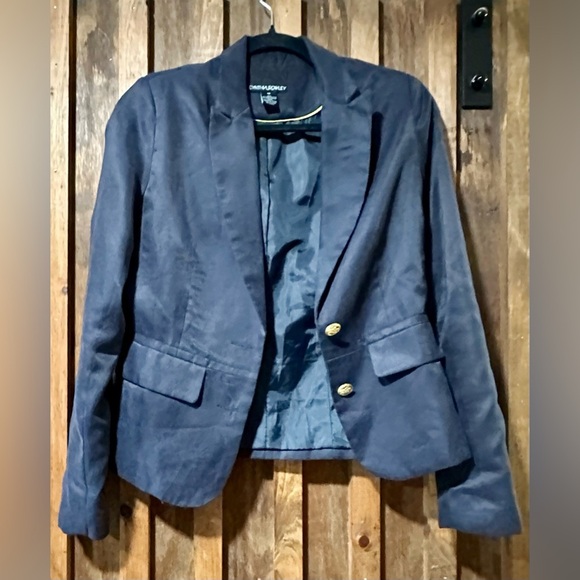 Cynthia Rowley Blue Tailored Blazer with Structured Shoulders XS - Picture 1 of 4